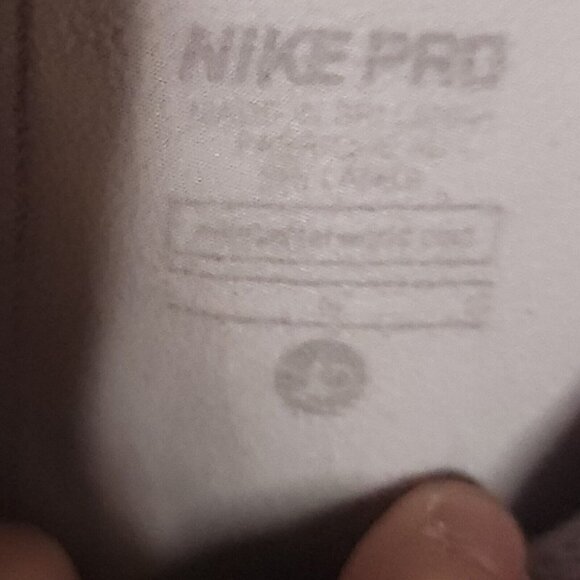 Nike Pro Girl's Grey Athletic Leggings Large - Picture 6 of 7